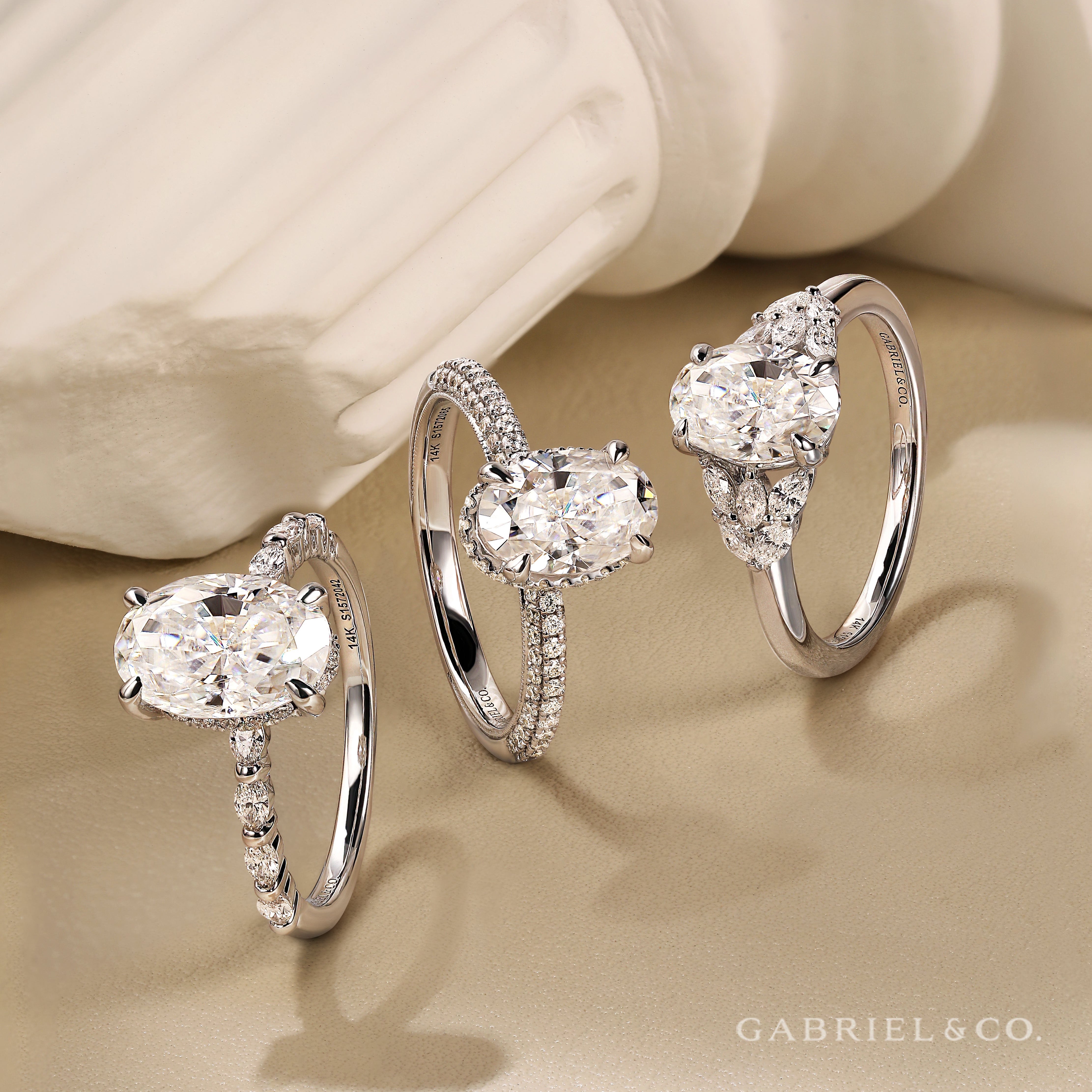 14K Enhance your Solitaire with ring guard by Gabriel