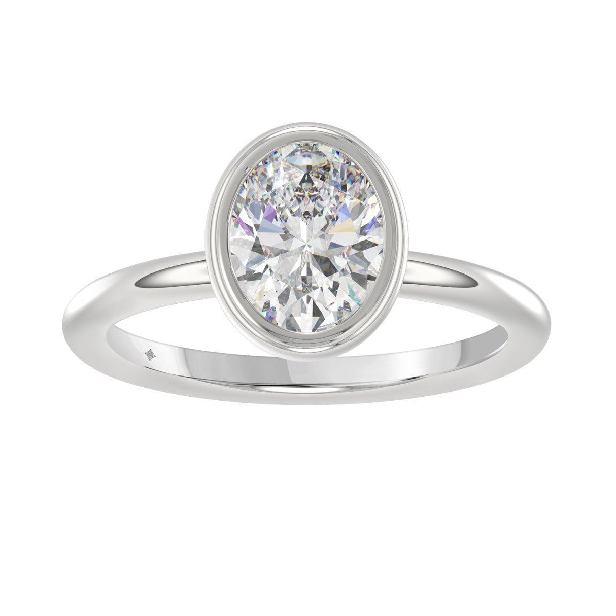 2 Carat Bezel Set Solitaire Diamond Ring