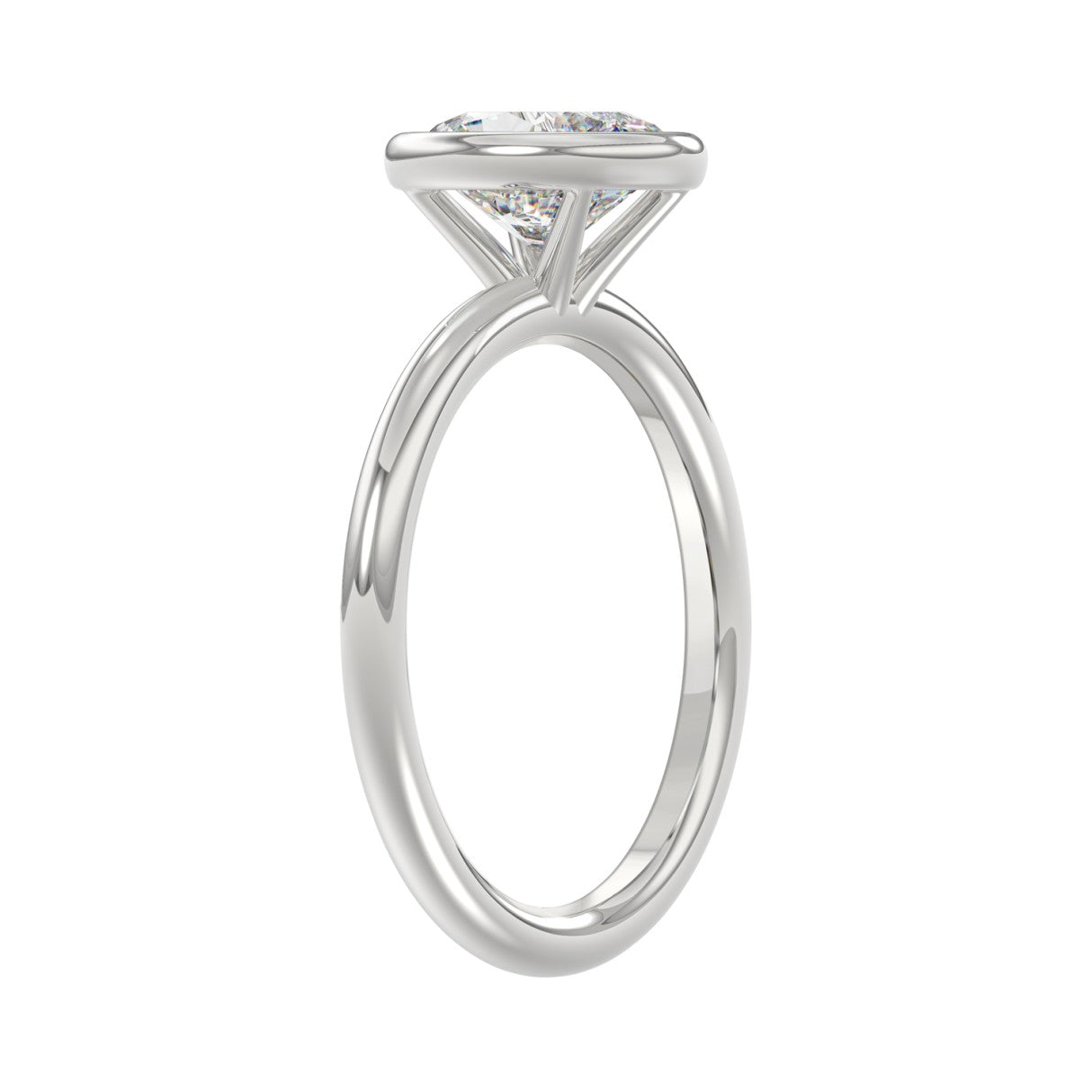 2 Carat Bezel Set Solitaire Diamond Ring