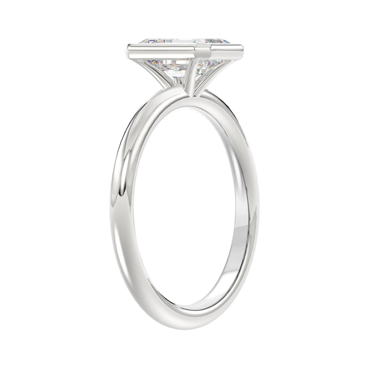 2 Carat Bezel Set Solitaire Diamond Ring