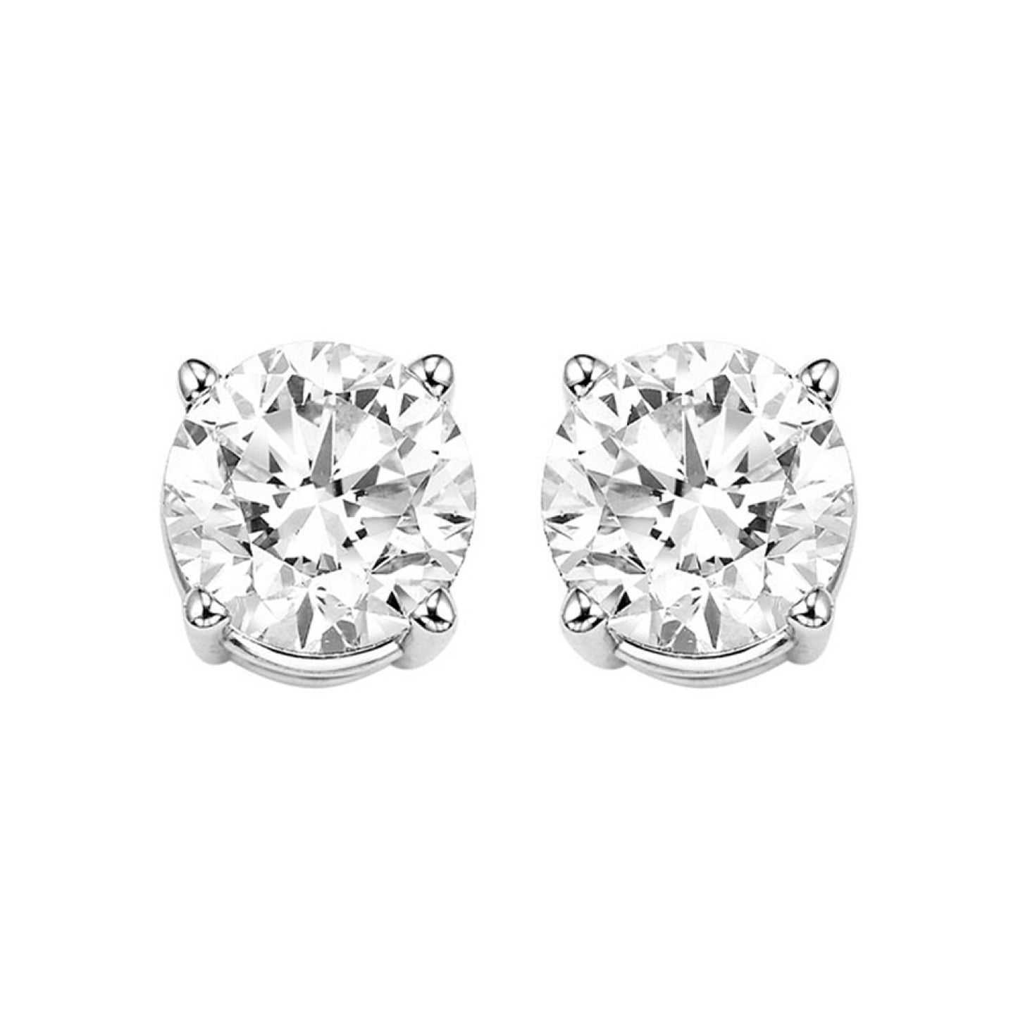 2 Carat Genuine Diamond Studs