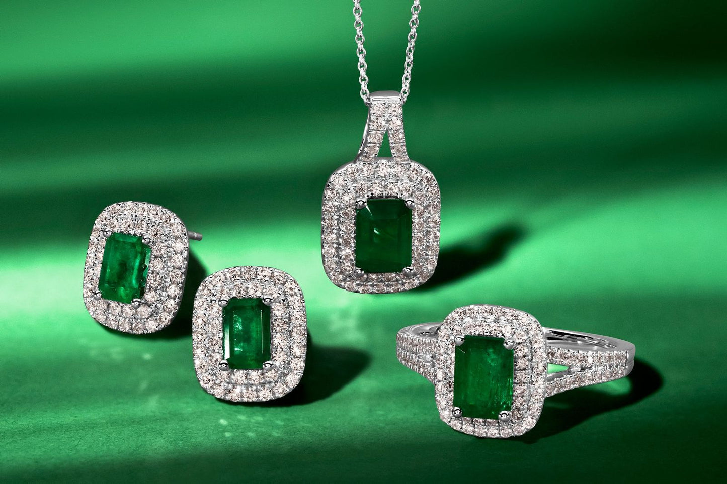 Levian Emerald Diamond Earrings