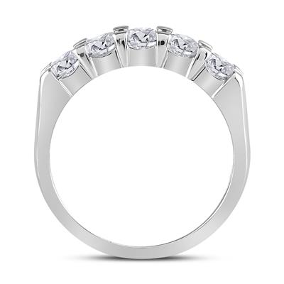 5 Stone Diamond Anniversary Band