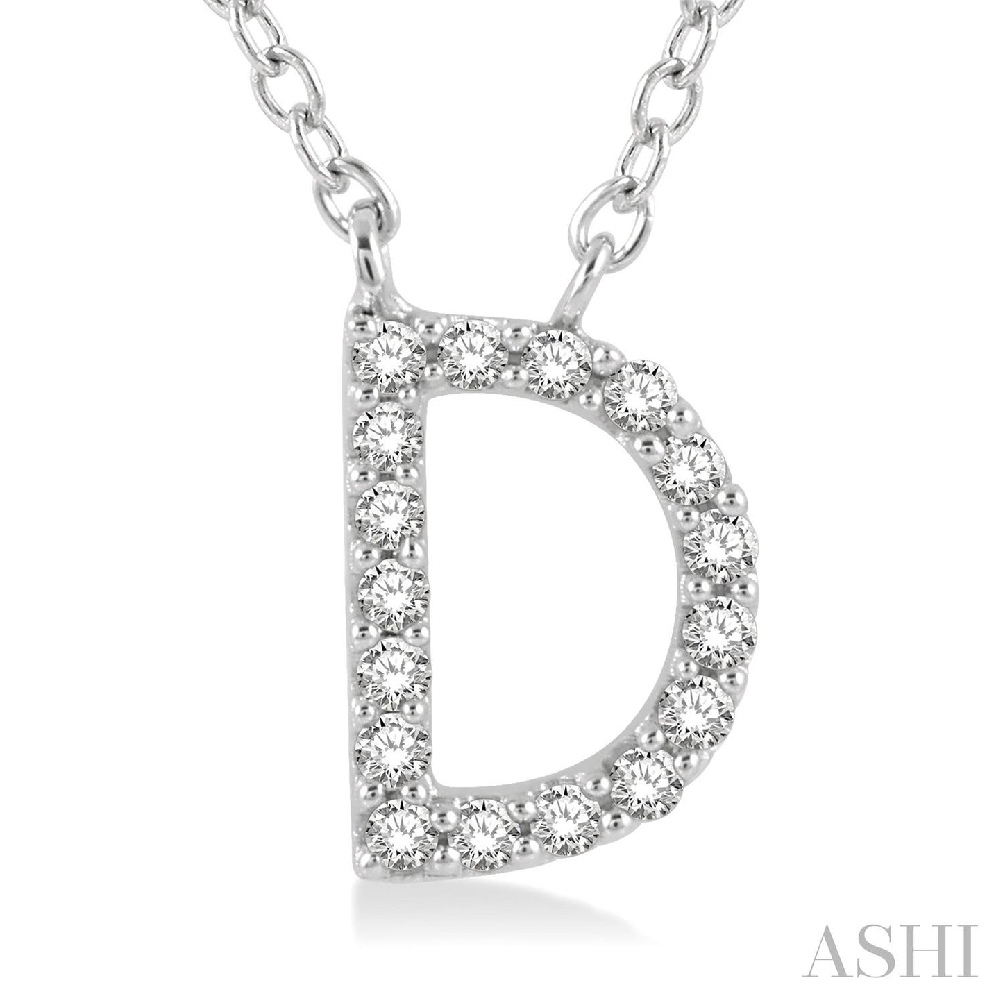 'S' Initial Diamond Pendant