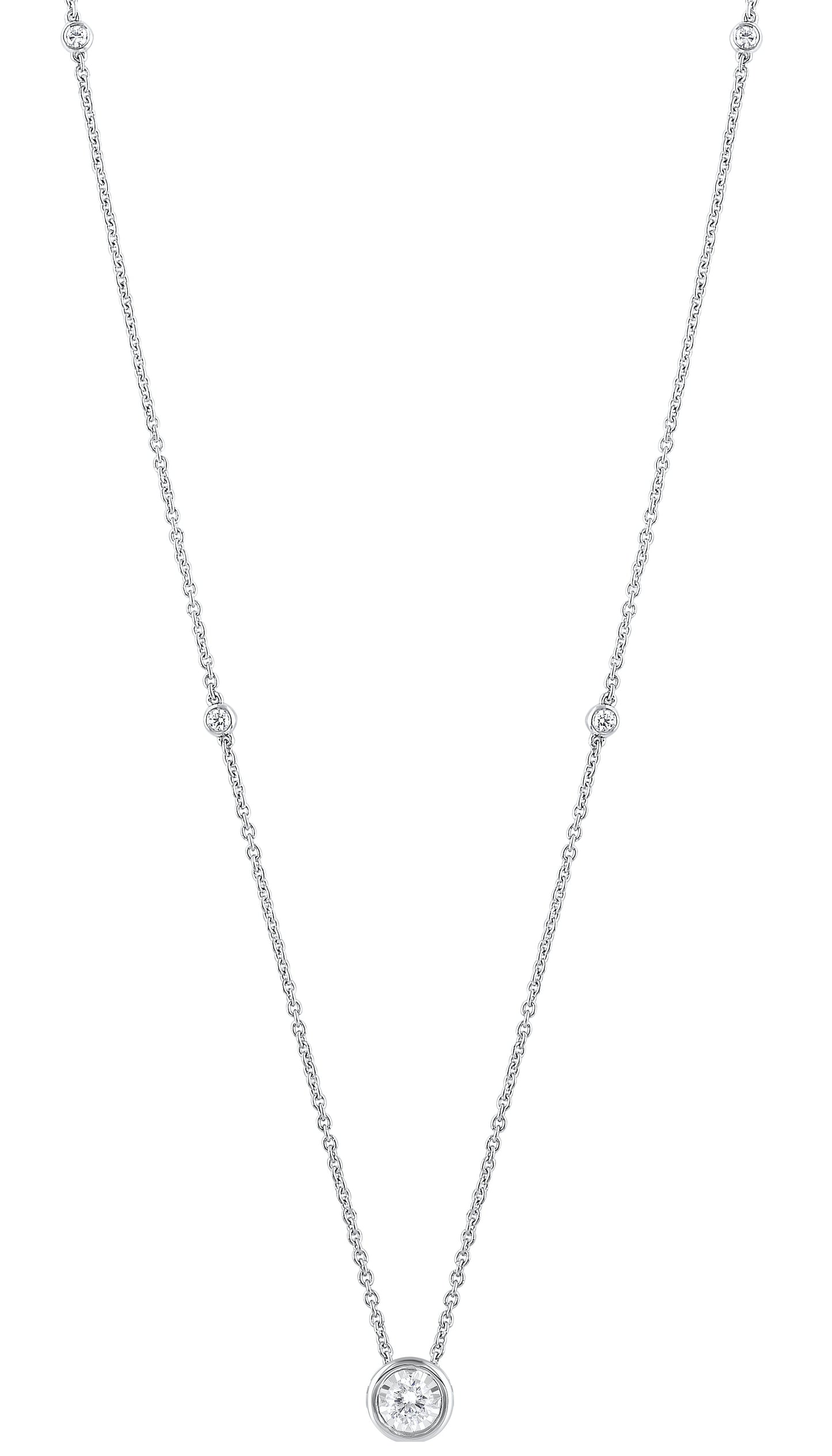 14K Diamond Pendant 1/10 ctw