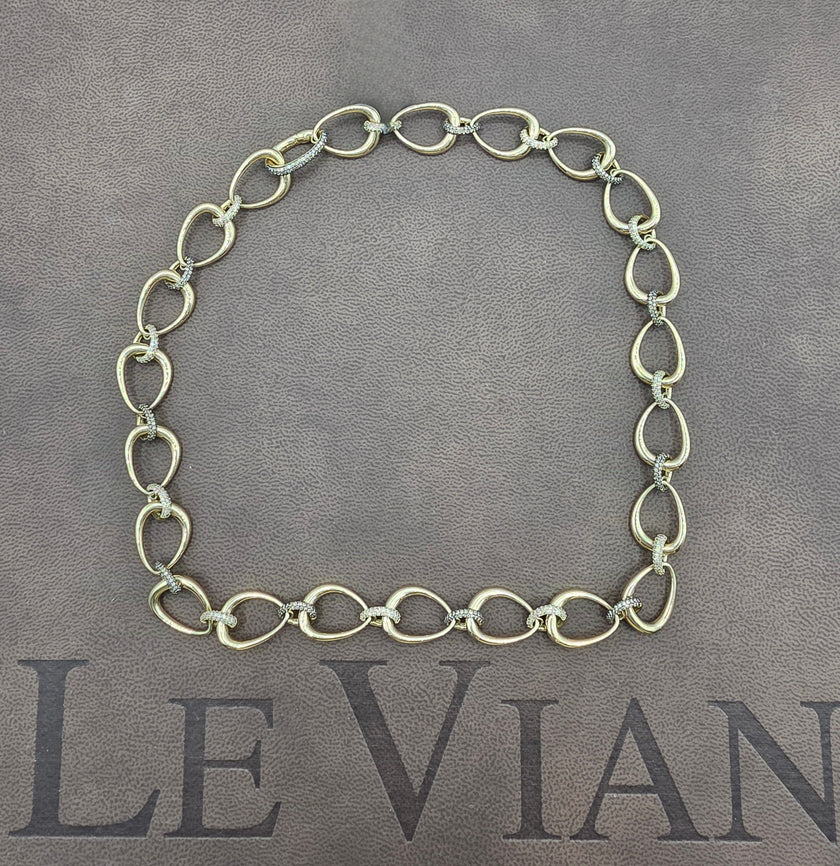 Fantastic LeVian Chocolate and Nude Diamonds Necklace in 14K Honey Gold