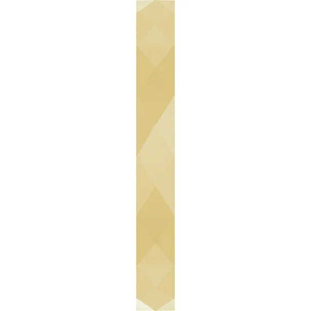 14K Gold Geometric Faceted Flat Band