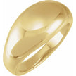 14K Gold Dome Ring