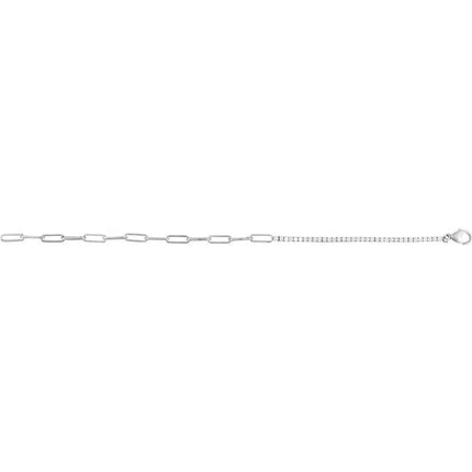 1 Carat Paper Clip Diamond Bracelet