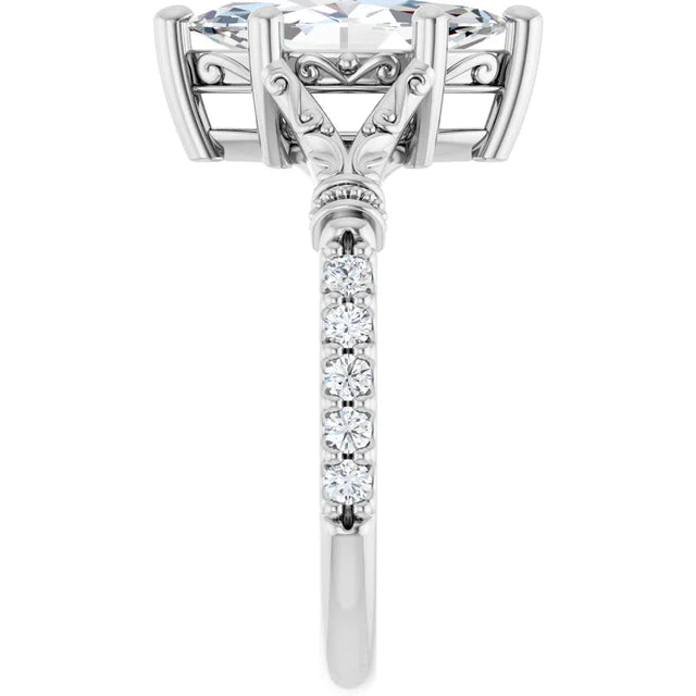 Marquise Vintage Inspired Engagement Ring