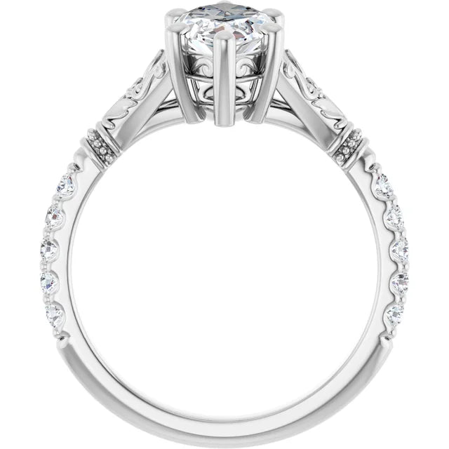 Marquise Vintage Inspired Engagement Ring