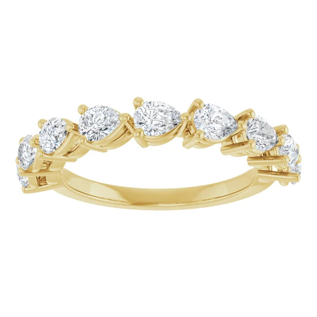 Pear Shape Lab Grown Diamond Ring 1.25ctw