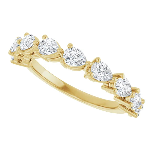 Pear Shape Lab Grown Diamond Ring 1.25ctw