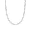 14k White Gold 10.32 Carat Tennis Necklace IGI Certified