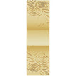 14K Yellow Gold 6 mm Floral Flat Band Size 8