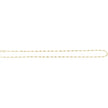 14K Yellow 1.7 mm Satellite Bar Cable  Chain
