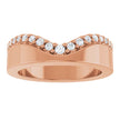 Diamond Contour Band 1/5ctw