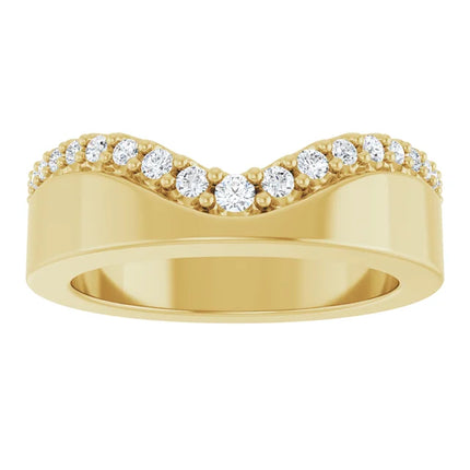 Diamond Contour Band 1/5ctw
