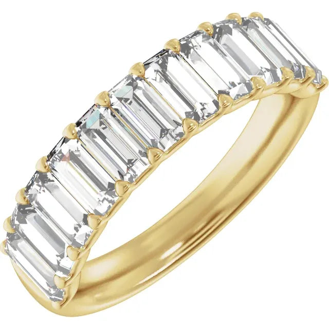 2.25 Carats Baguette Diamond Band