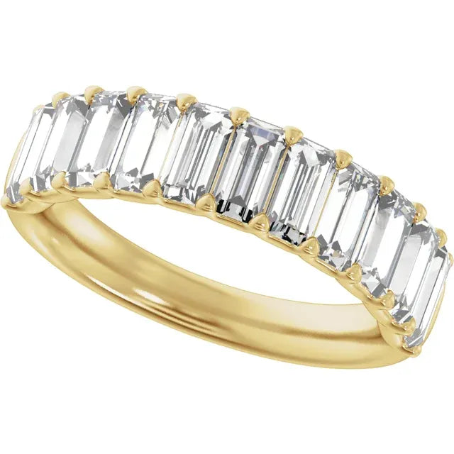 2.25 Carats Baguette Diamond Band