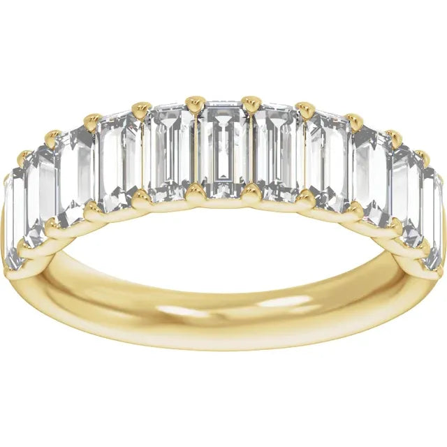 2.25 Carats Baguette Diamond Band