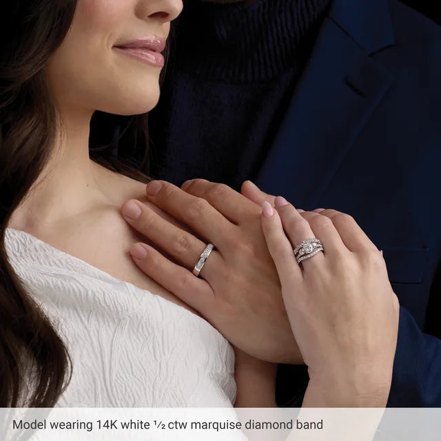 Unique 14k Gold Diamond Band 0.50ctw