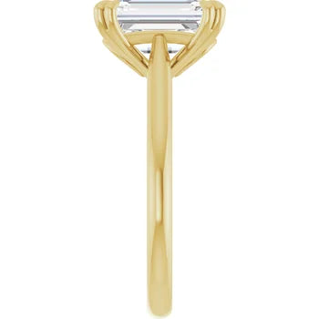 3 Carat Emerald Cut Solitaire Engagement Ring