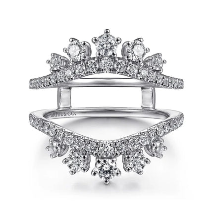 14K White Gold Diamond Ring Enhancer