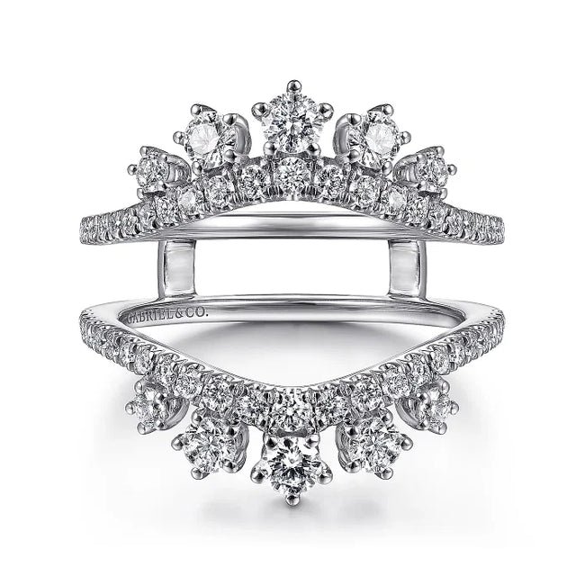 14K White Gold Diamond Ring Enhancer