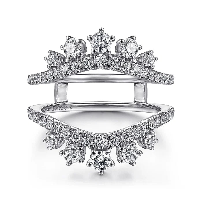 14K White Gold Diamond Ring Enhancer