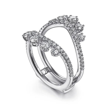 14K White Gold Diamond Ring Enhancer