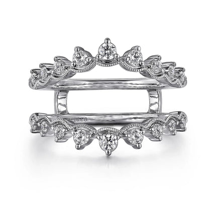 14K White Gold Diamond Ring Enhancer