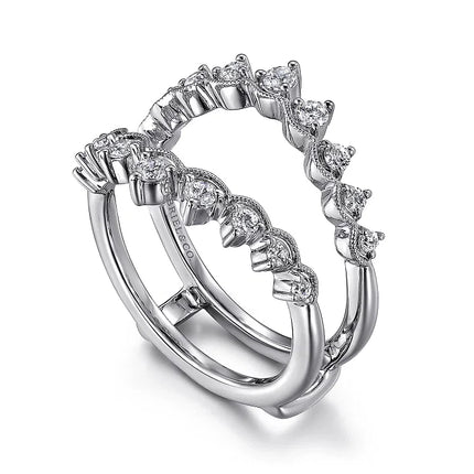 14K White Gold Diamond Ring Enhancer