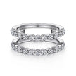 14K White Gold Diamond Ring Enhancer - 0.86 ct