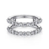 14K White Gold Diamond Ring Enhancer - 0.86 ct