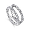 14K White Gold Diamond Ring Enhancer - 0.86 ct