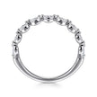 14K White Gold Diamond Wedding Band