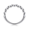 14K White Gold Diamond Wedding Band