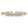 14K Yellow Gold Bujukan Diamond Linked Bangle