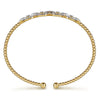 14K Yellow Gold Bujukan Diamond Linked Bangle