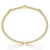 14K Yellow Gold Bujukan Pyramid Stations Bangle