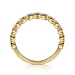 14K Yellow Gold Diamond Stackable Ring