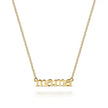 14K Yellow Gold MAMA Script Necklace