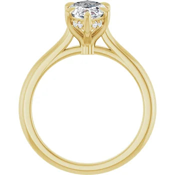 2 Carat Hidden Halo Marquise Diamond Solitaire