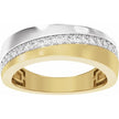 Men's Wedding Band 14k Two Tone