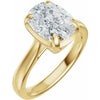 2.75ctw Elongated Cushion Cut Engagement Ring