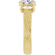 Vintage Inspired Custom Engagement Bridal Set