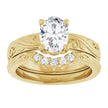 Vintage Inspired Custom Engagement Bridal Set 