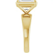 Custom Made Claw- Bezel Bold 4 Carat Emerald Cut Engagement Ring