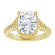 3 Carat Elongated Cushion Cut Vintage Inspired Engagement Ring